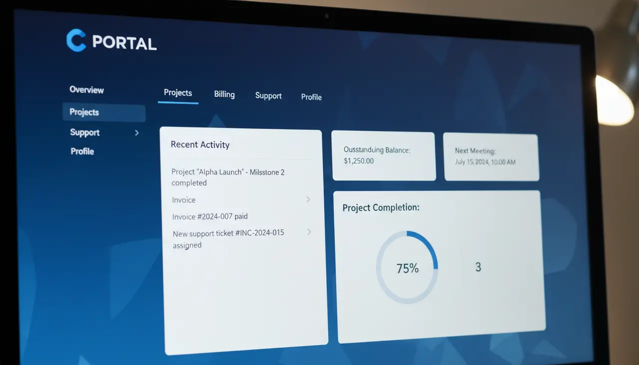 Client Portal Ansicht
